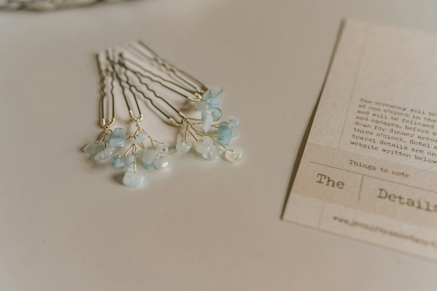 Verity Gemstone Hairpins