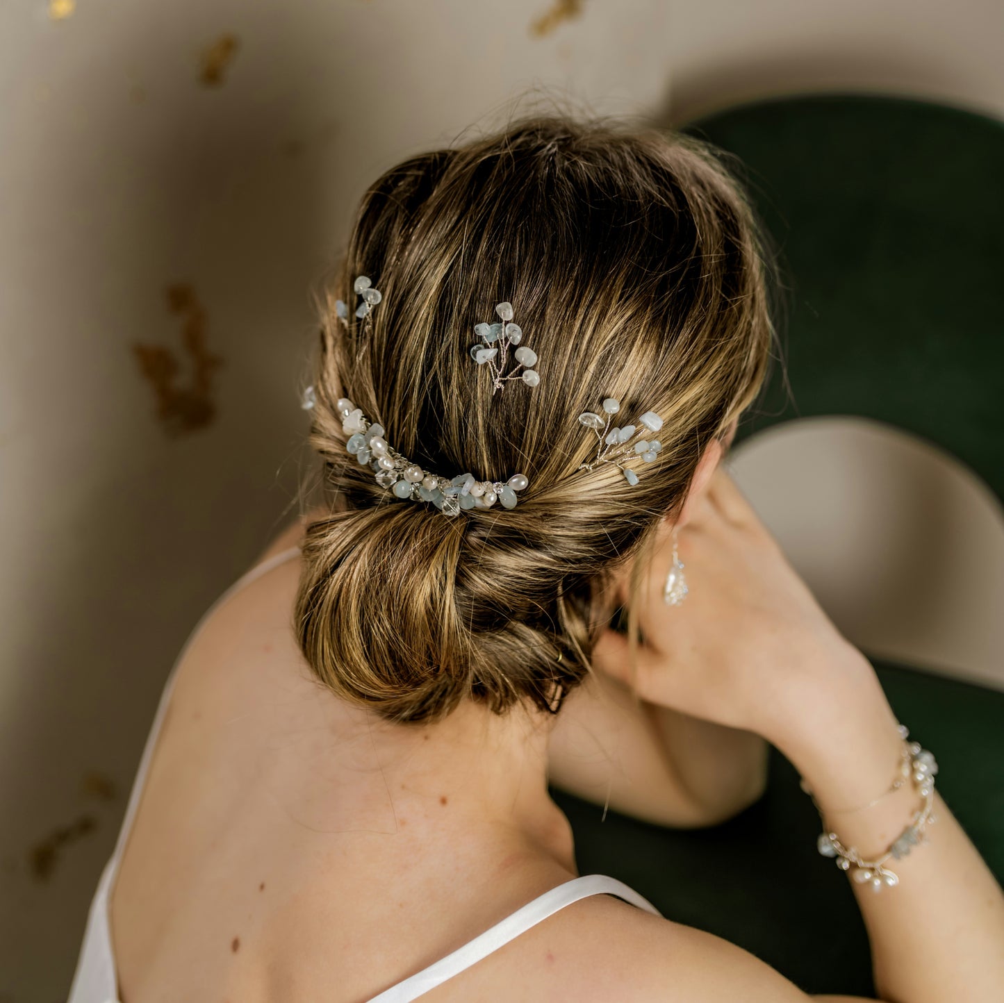 Verity Gemstone Hairpins