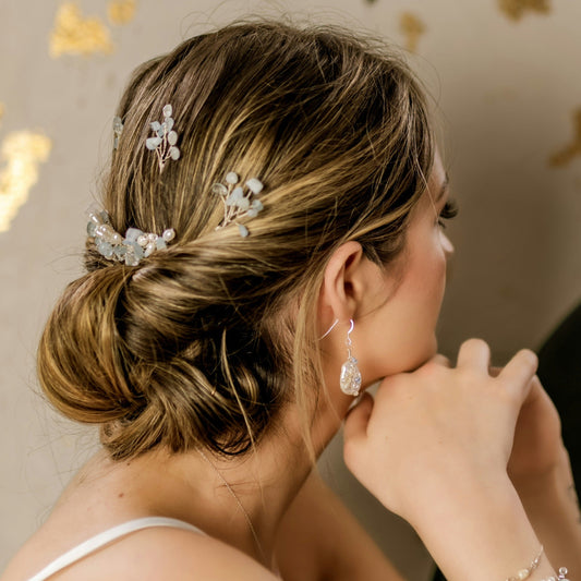 Verity Gemstone Hairpins