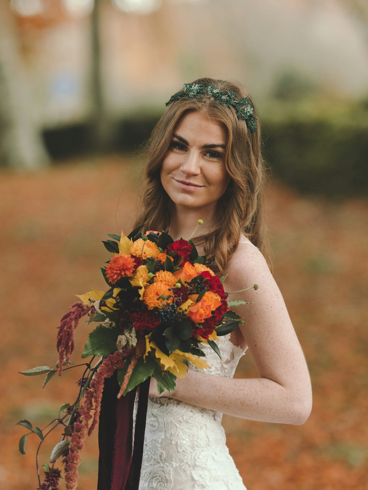 One-of-a-kind Evergreen Headband