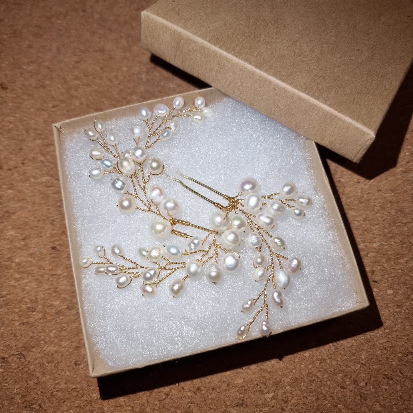 Verity Pearl Branch Hairpins Set of 2