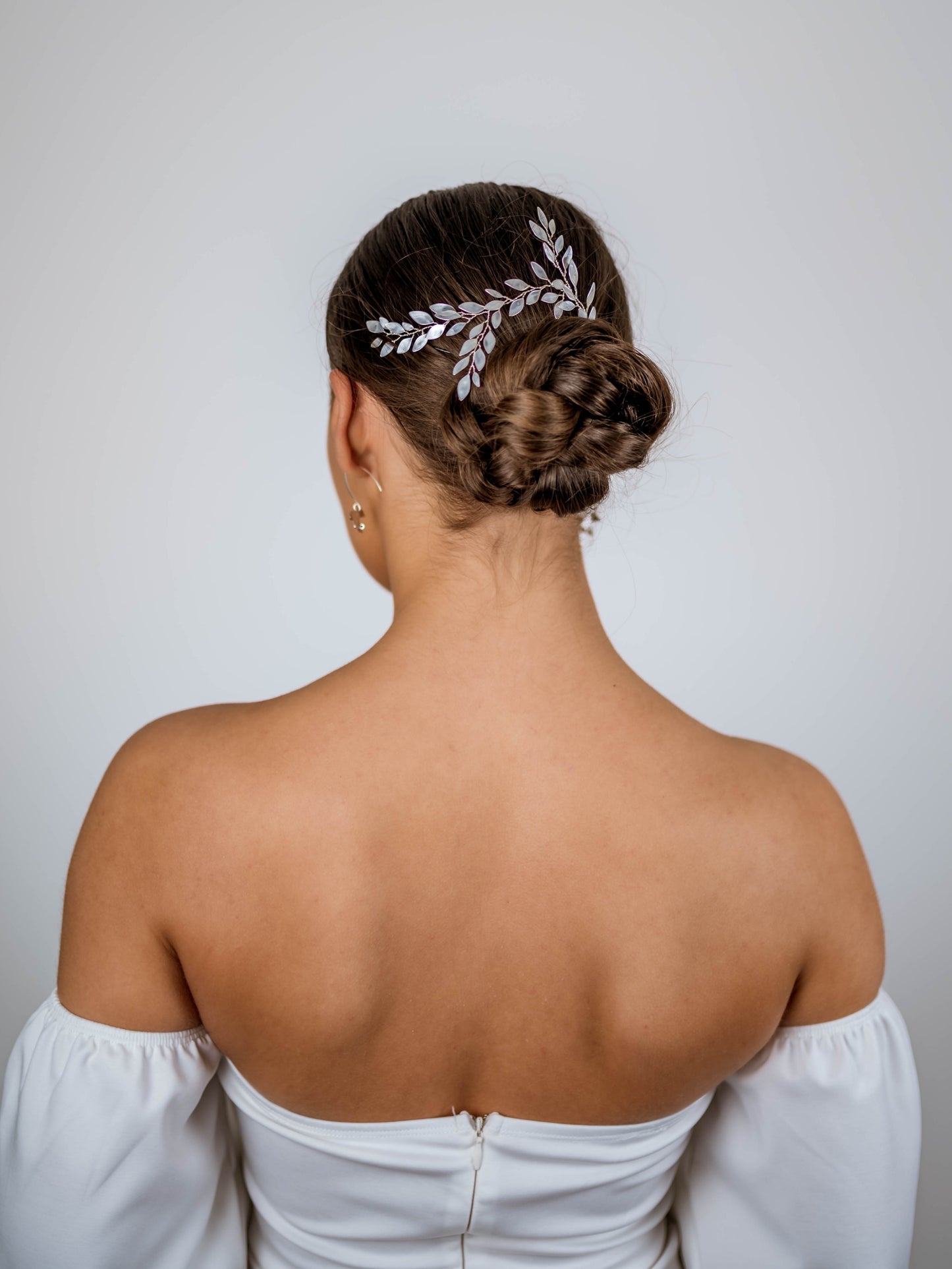 Enchanted Glass Branch Vine in Silver