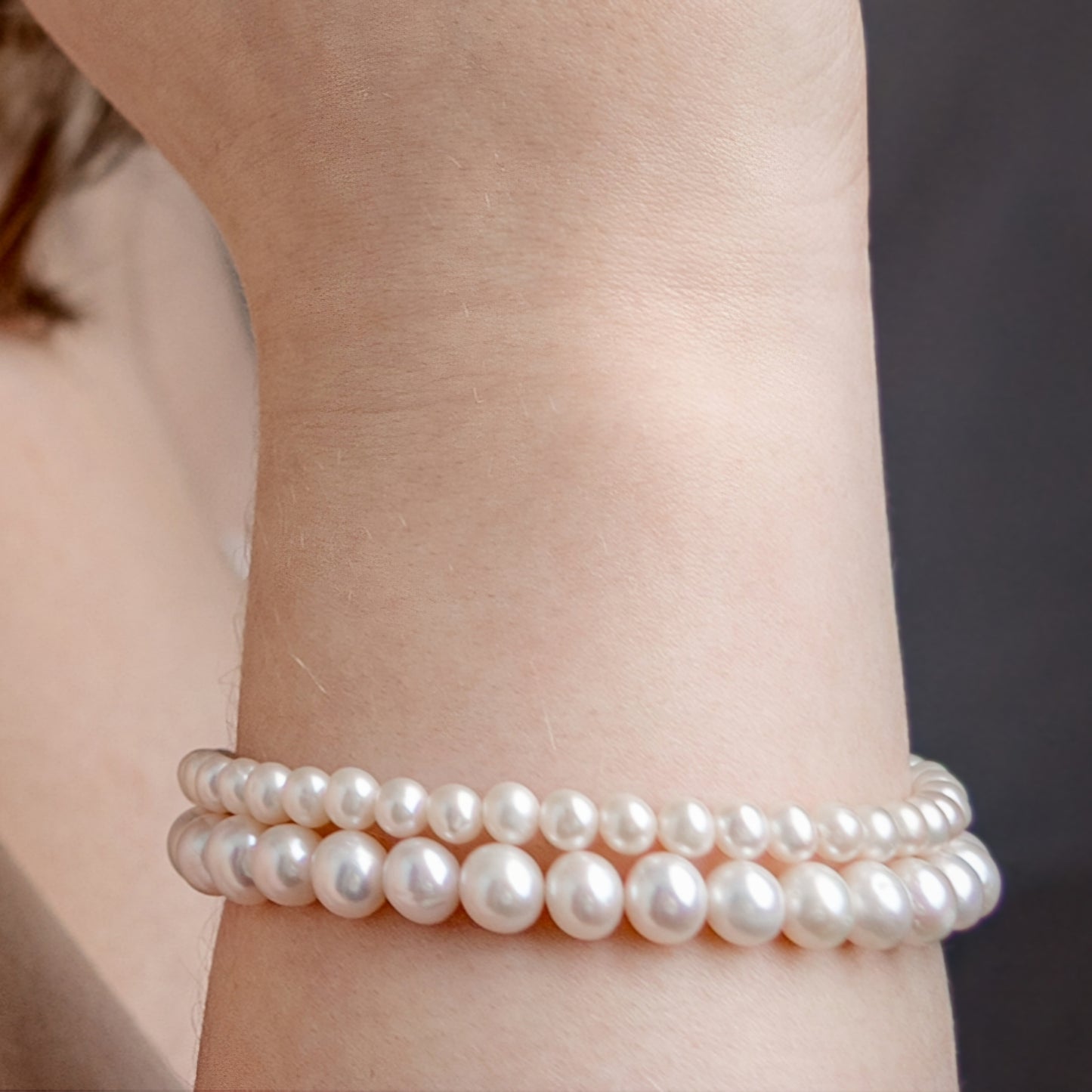 Silver Pearl Bracelet