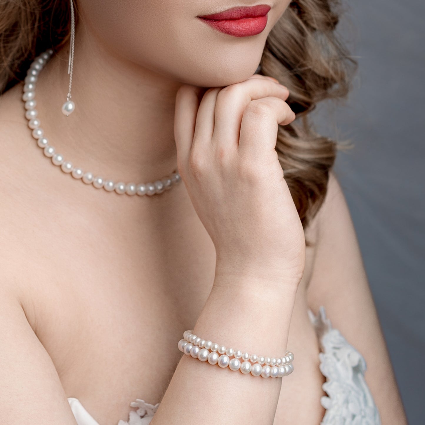 Silver Pearl Bracelet