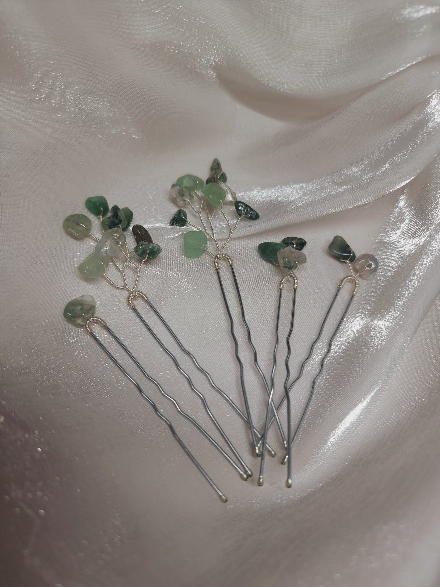 Verity Gemstone Hairpins