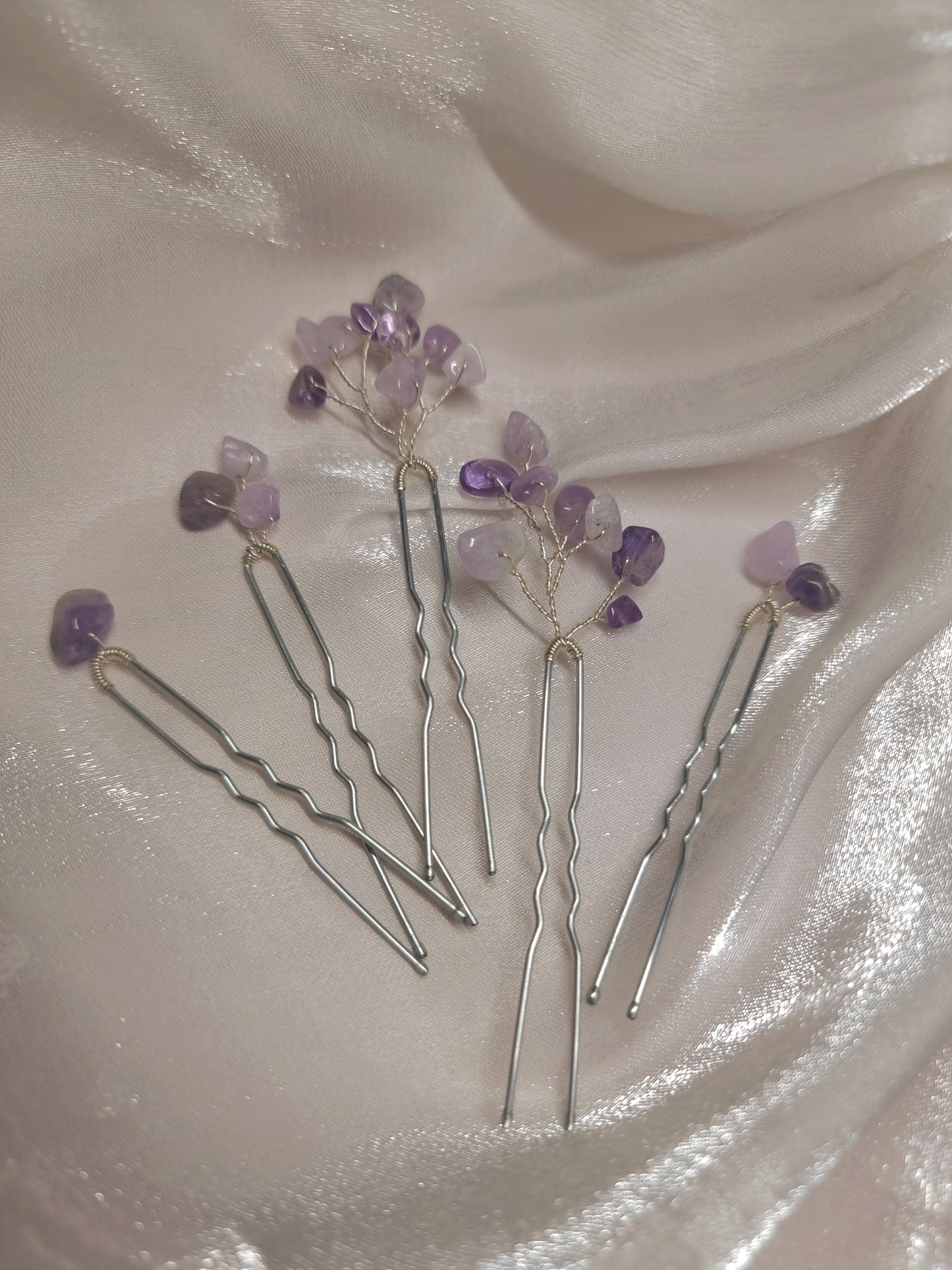 Verity Gemstone Hairpins