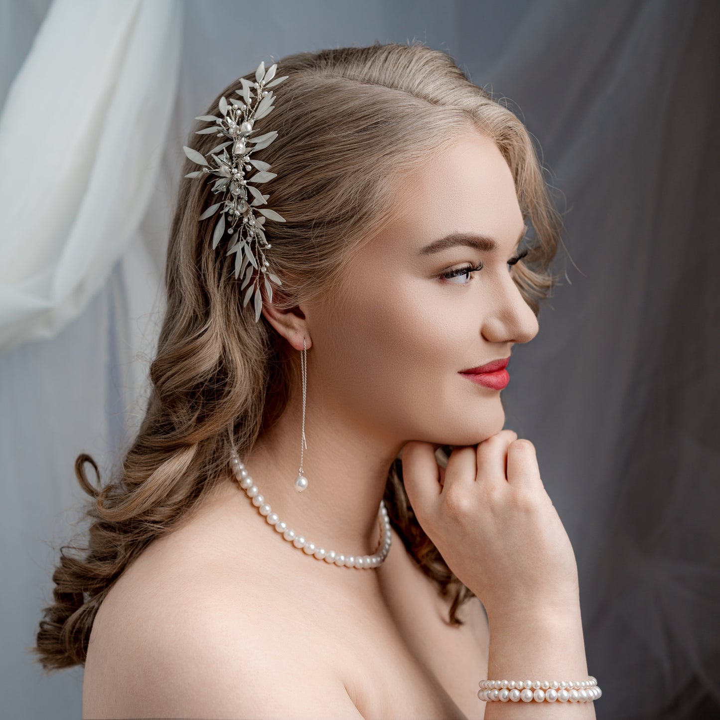 Silver Pearl Necklace