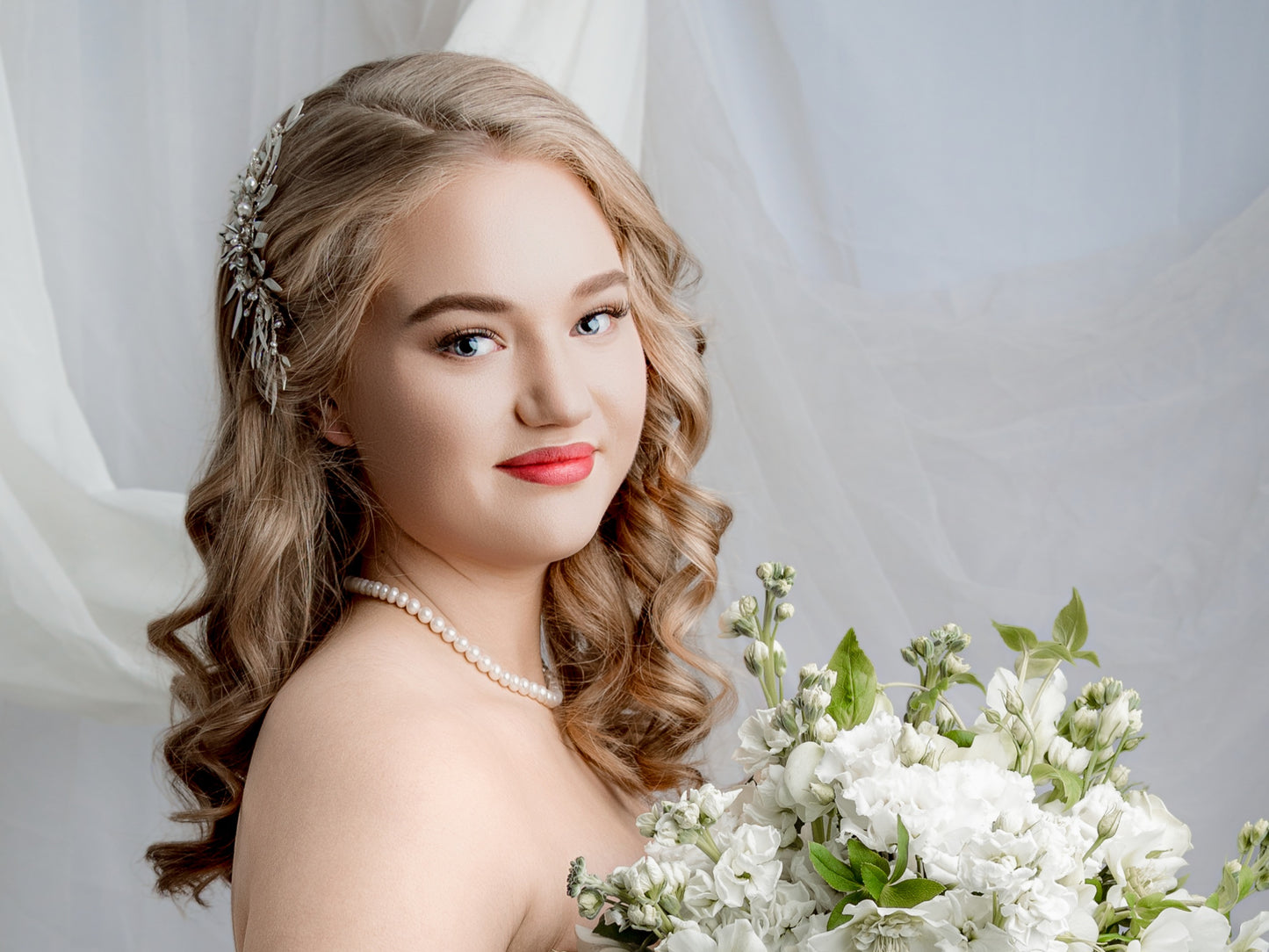 Silver Pearl Necklace