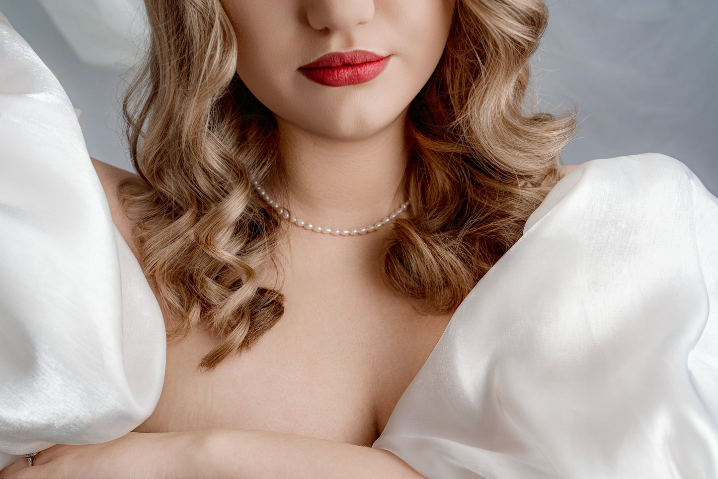 Silver Seed Pearl Necklace