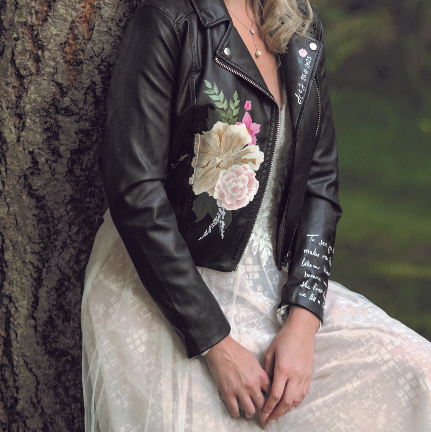 Custom Painted Jacket - Pocket/Lapel Design