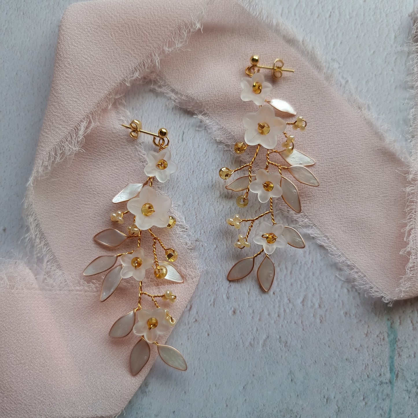 Forget Me Not Vine Earrings