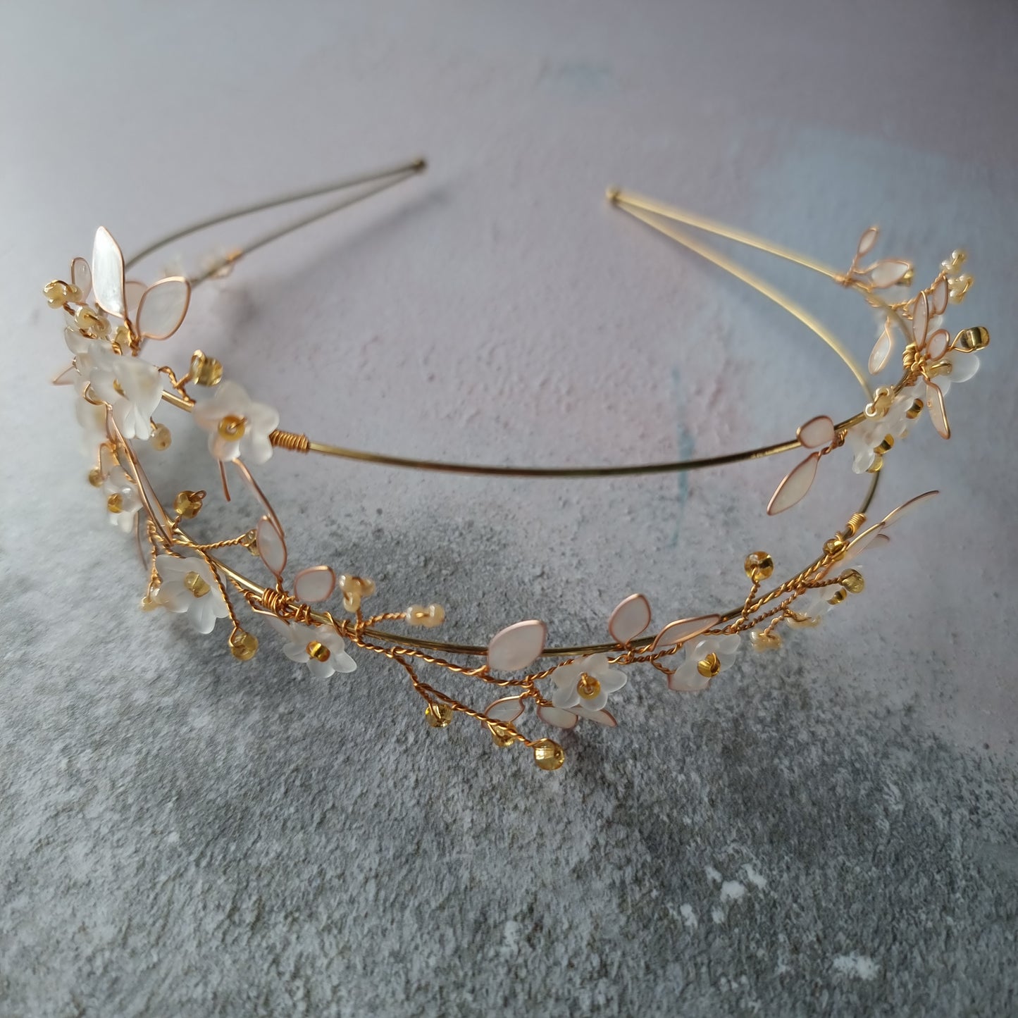 Forget Me Not Double Banded Hairband.