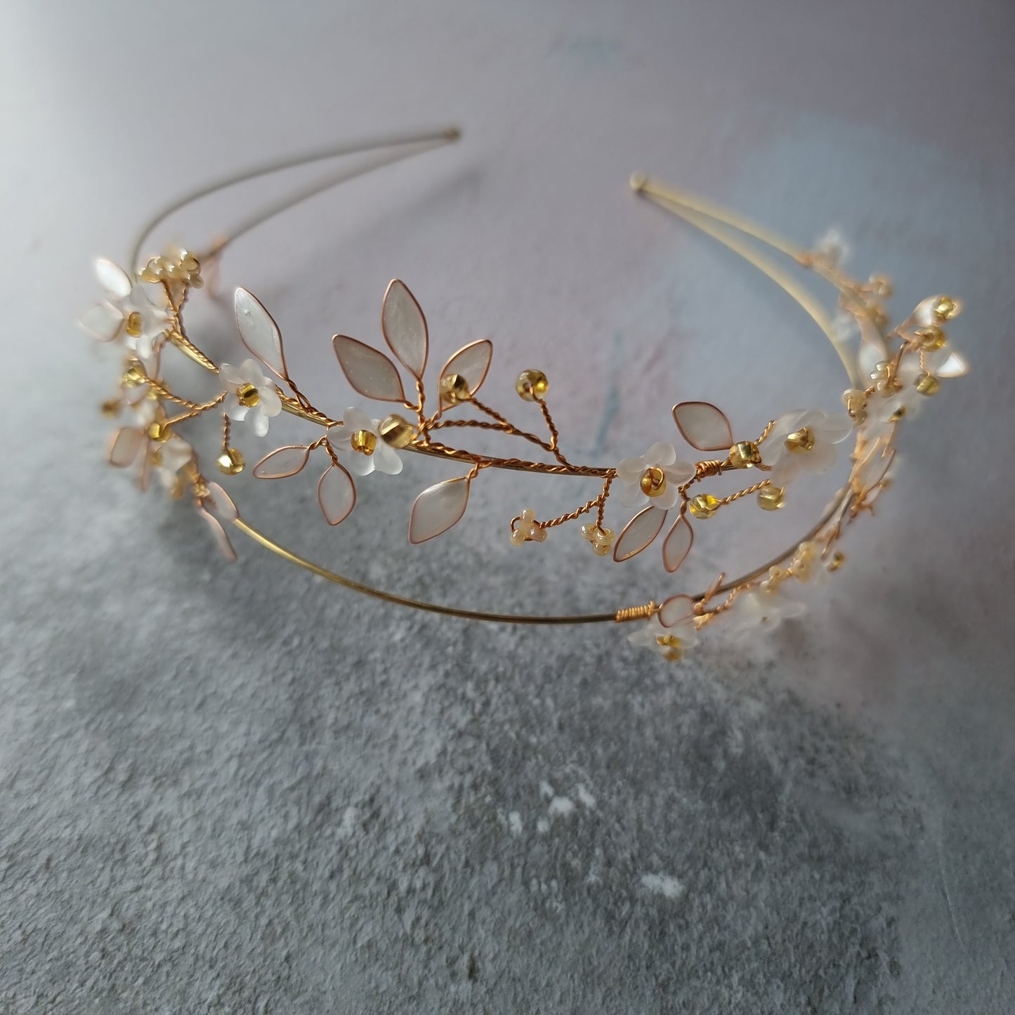 Forget Me Not Double Banded Hairband.