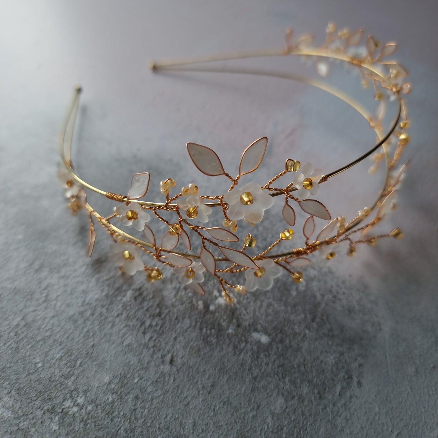 Forget Me Not Double Banded Hairband.