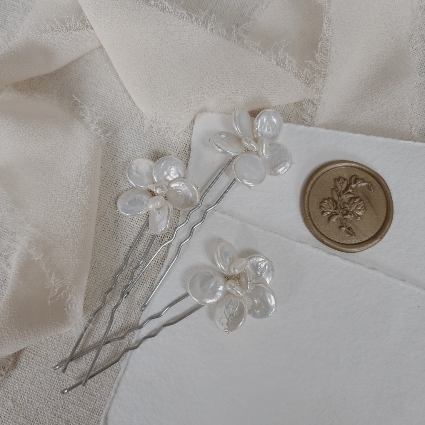 Set of 3 Moonblossom Hairpins