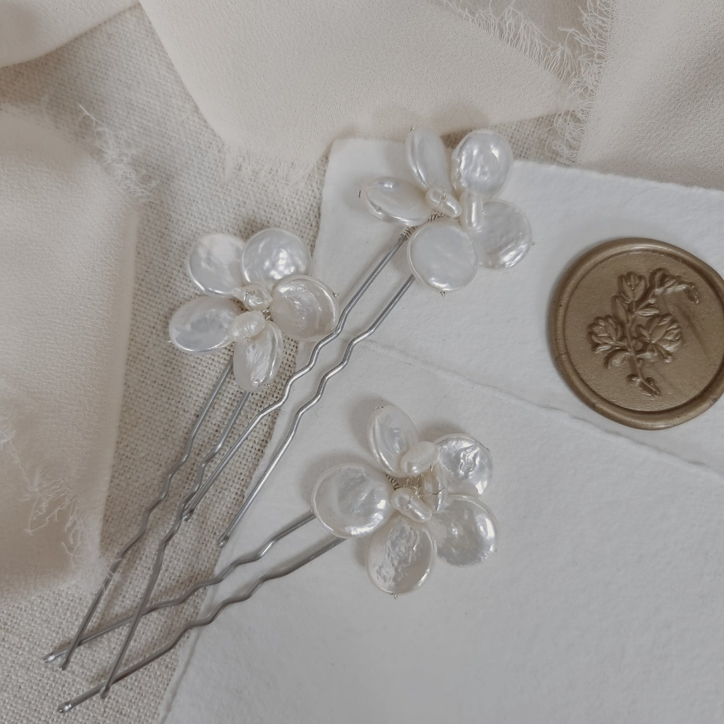 Set of 5 Moonblossom Hairpins