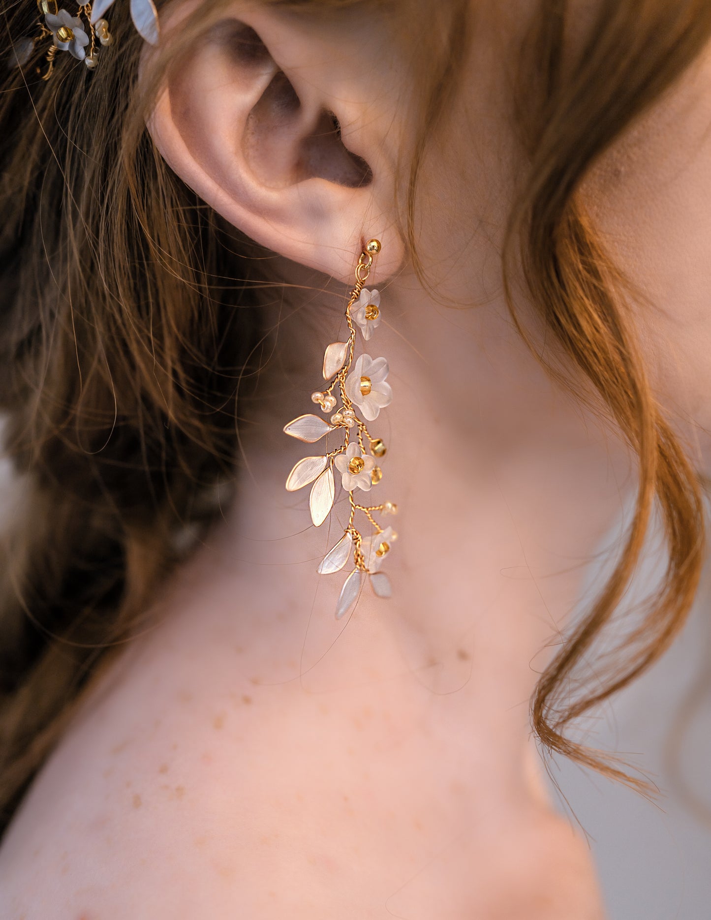 Forget Me Not Vine Earrings