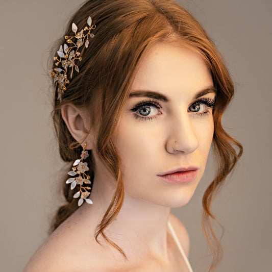 Forget Me Not Vine Earrings