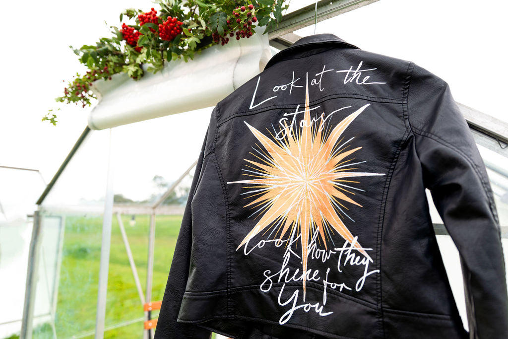 Custom Painted Jacket - Fully Customisable Star Design