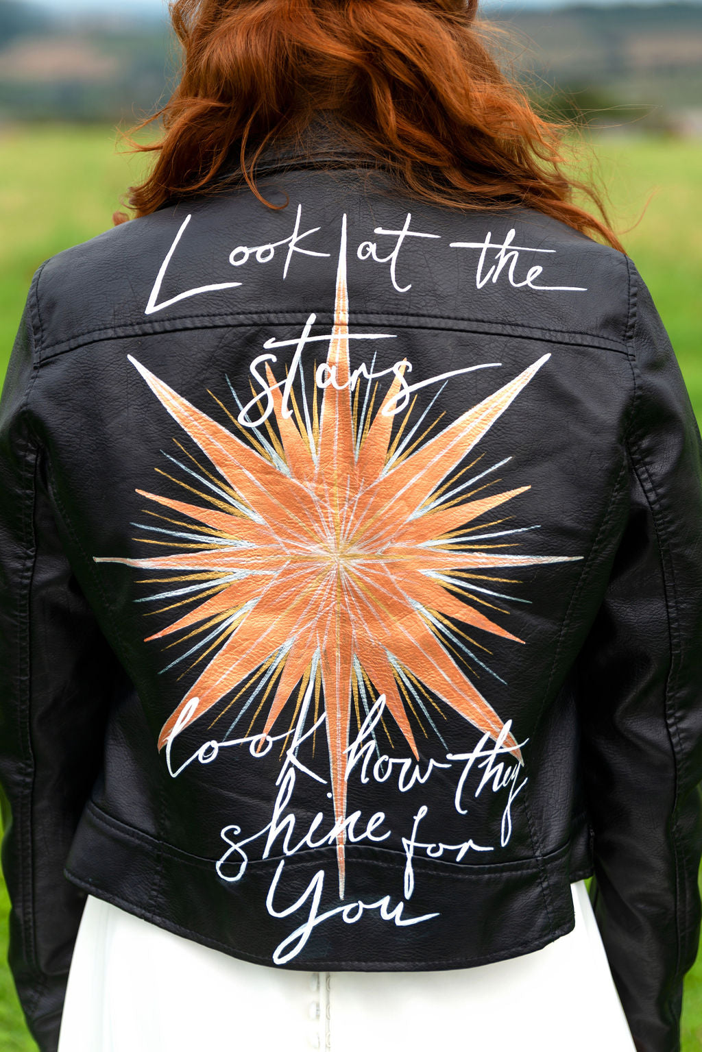 Custom Painted Jacket - Fully Customisable Star Design