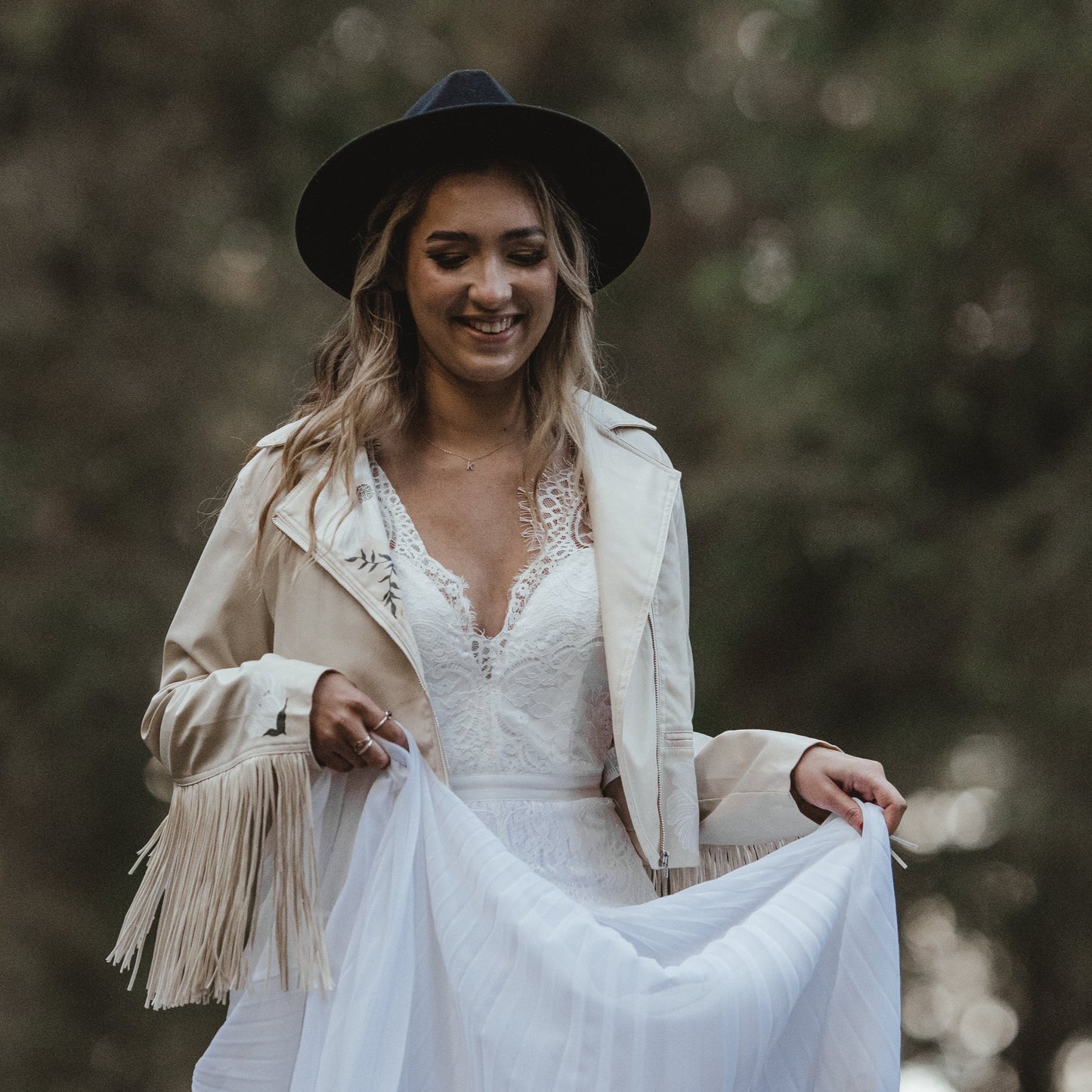 Custom Painted Jacket - Pocket/Lapel Design