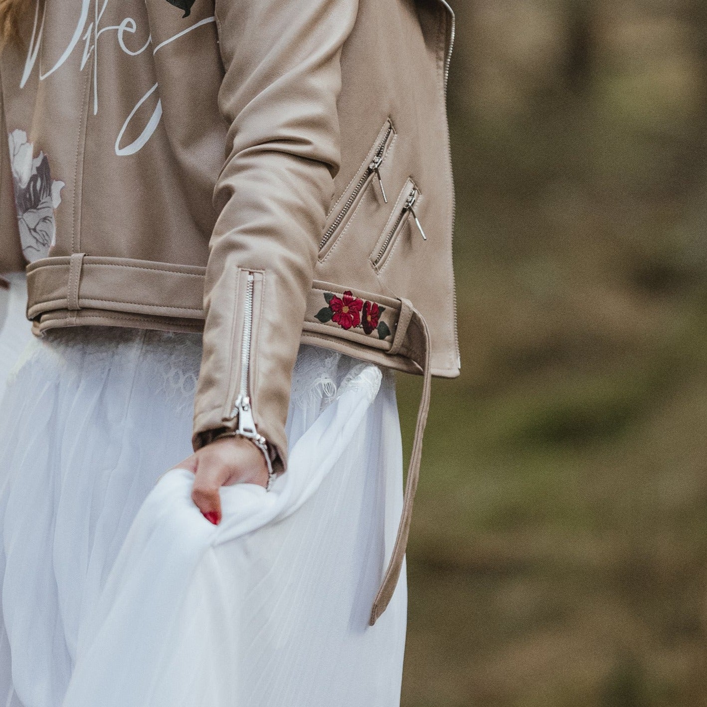 Custom Painted Jacket - Pocket/Lapel Design