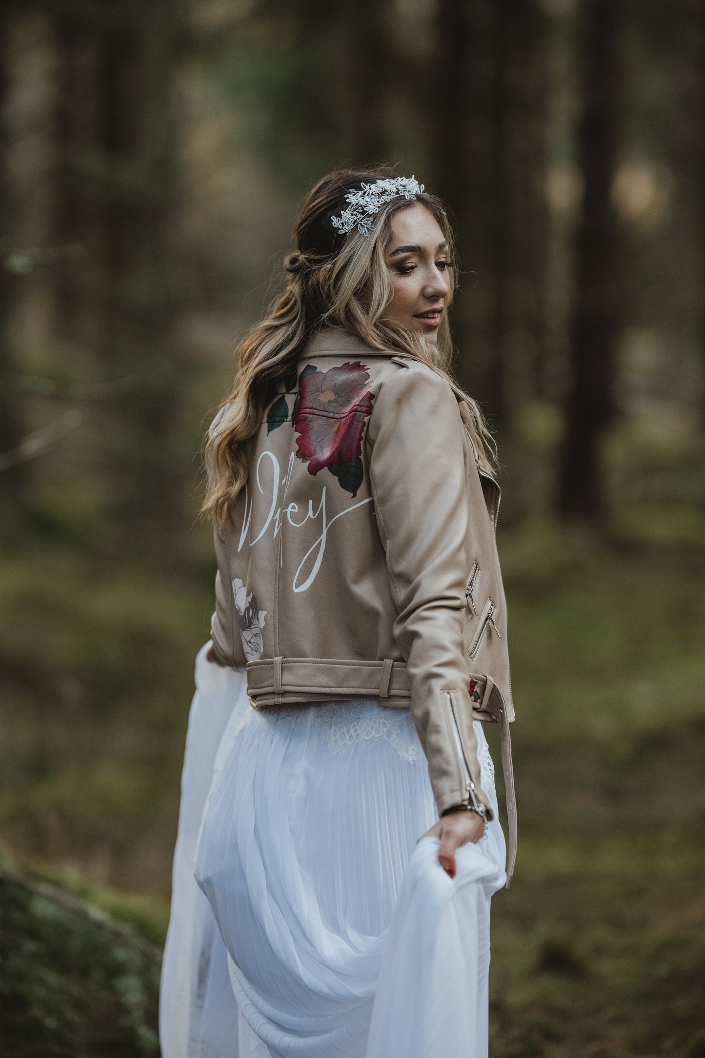 Custom Painted Jacket - Pocket/Lapel Design