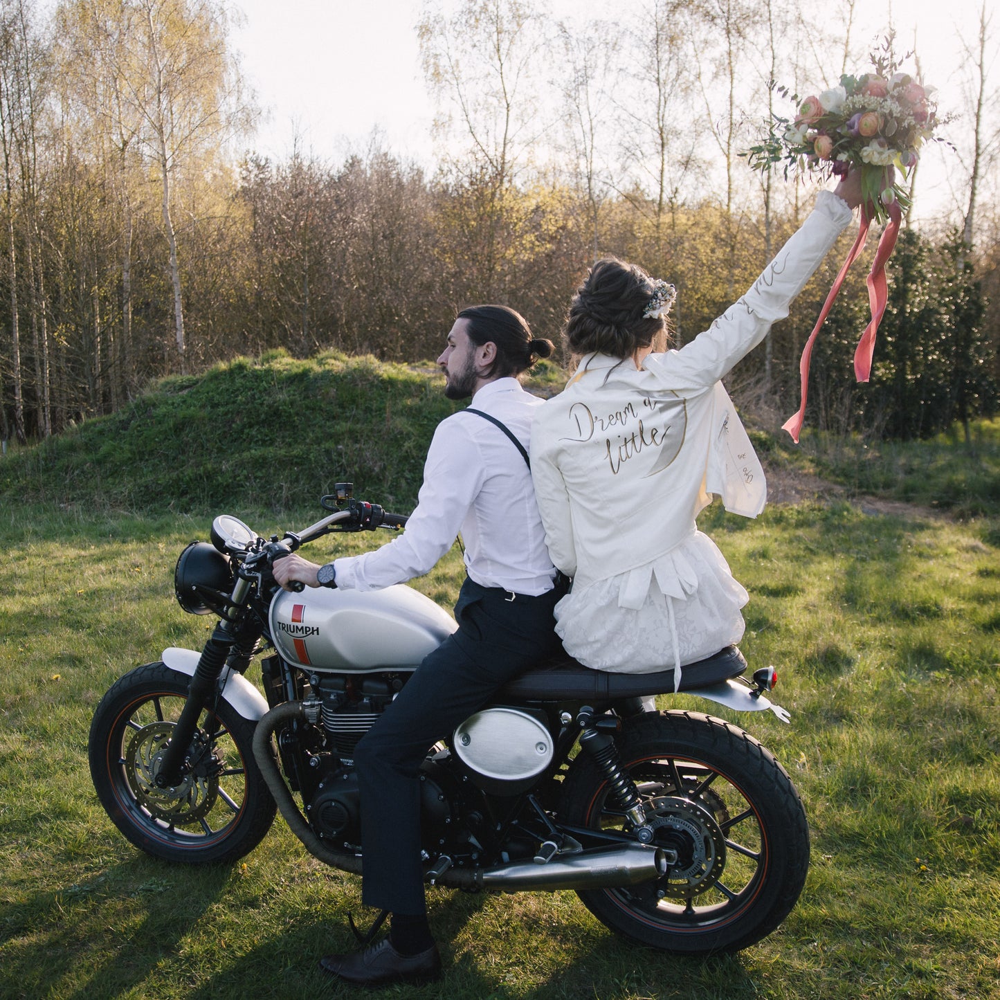 Custom Painted Jacket - Small Design