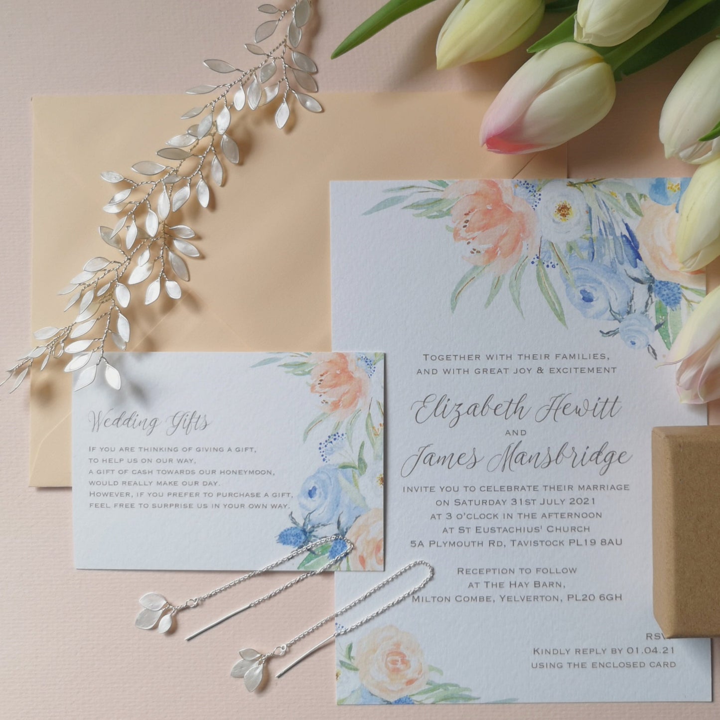 Enchanted Glass Chain Earrings