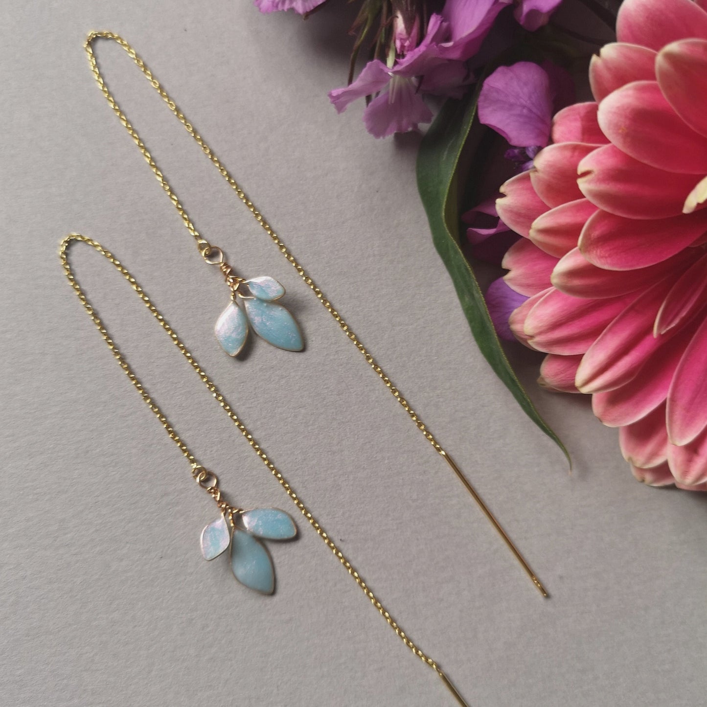 Enchanted Glass Chain Earrings