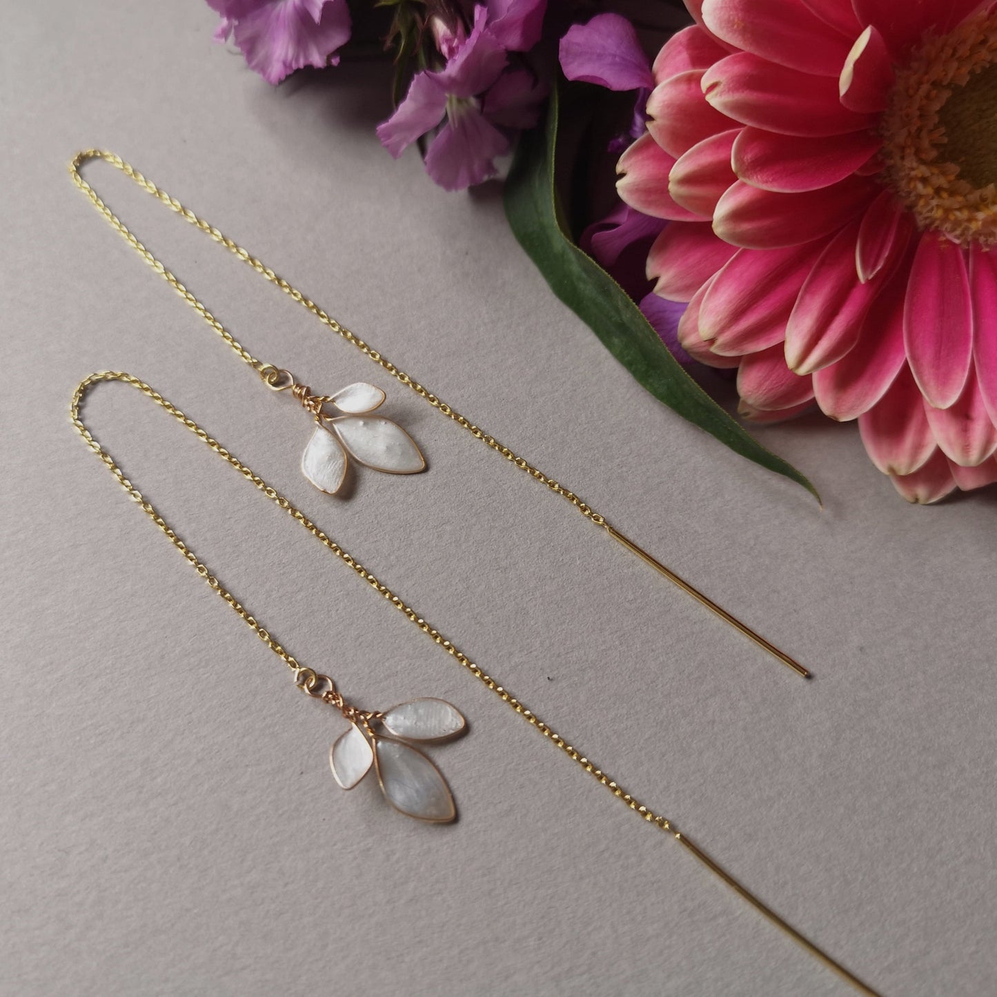 Enchanted Glass Chain Earrings