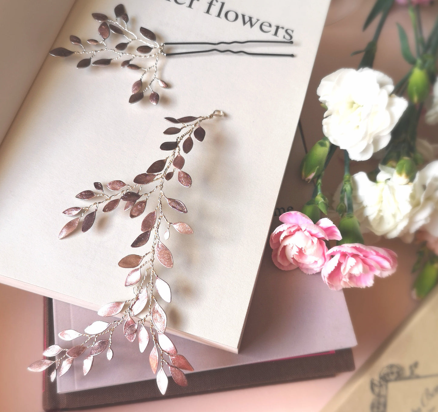 Enchanted Glass Branch Vine in Silver