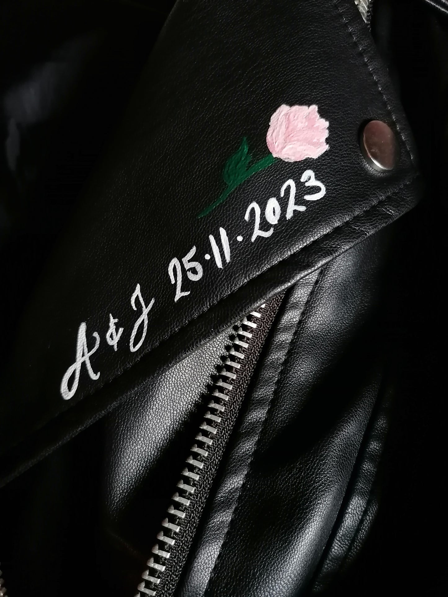 Custom Painted Jacket - Pocket/Lapel Design