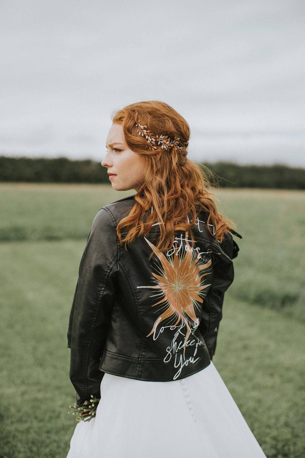 Custom Painted Jacket - Fully Customisable Star Design