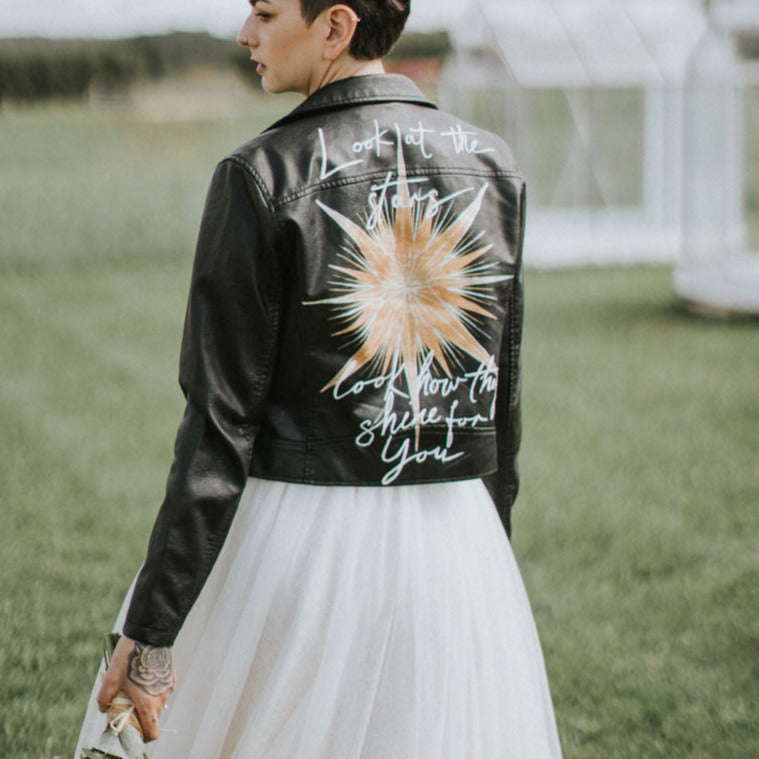 Custom Painted Jacket - Fully Customisable Star Design