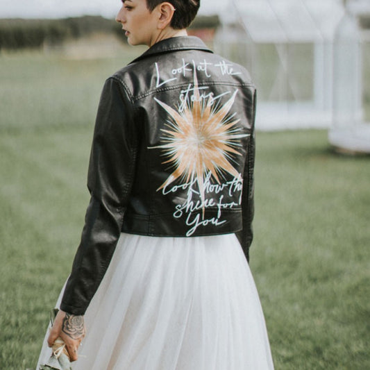 Custom Painted Jacket - Fully Customisable Star Design