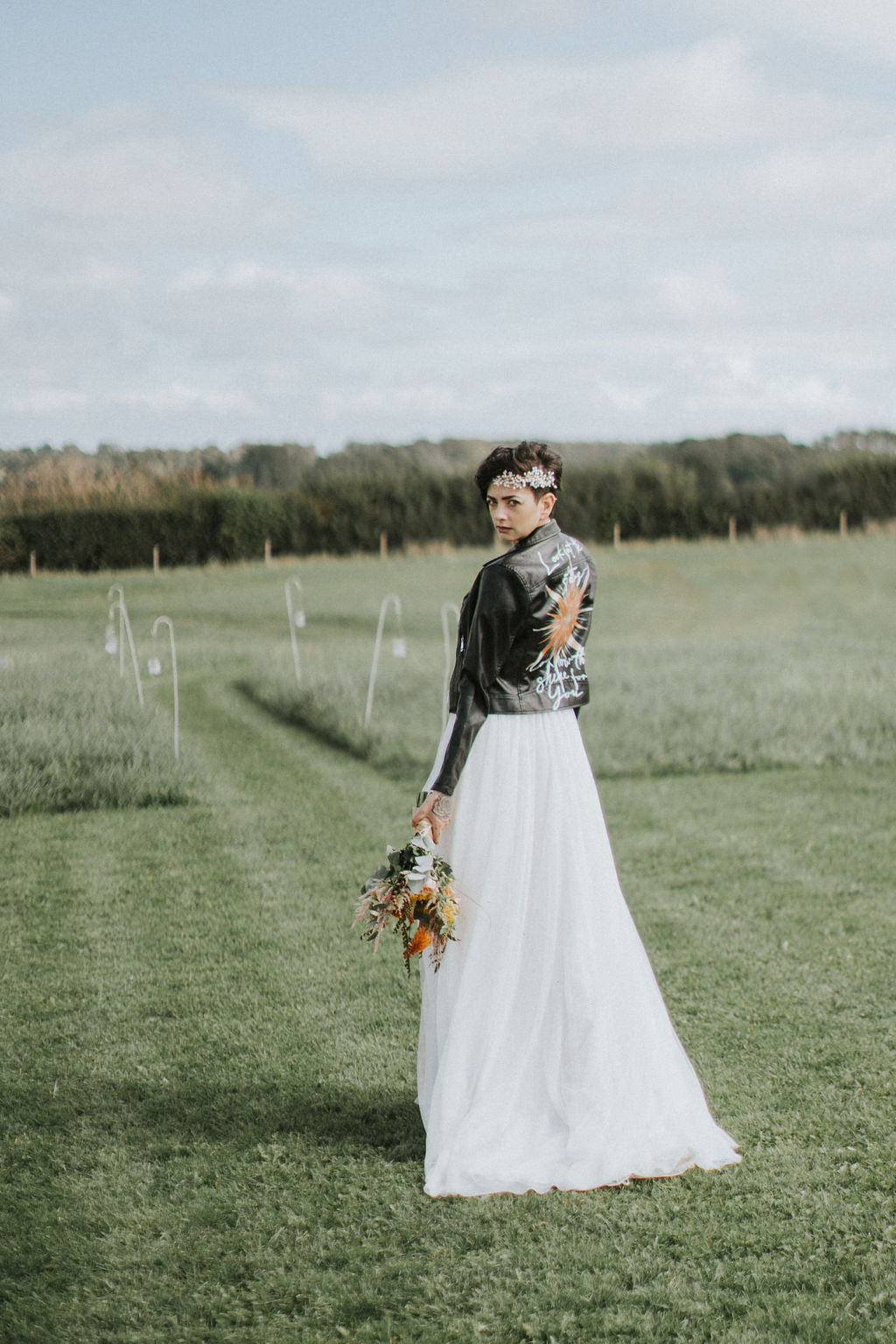 Custom Painted Jacket - Fully Customisable Star Design