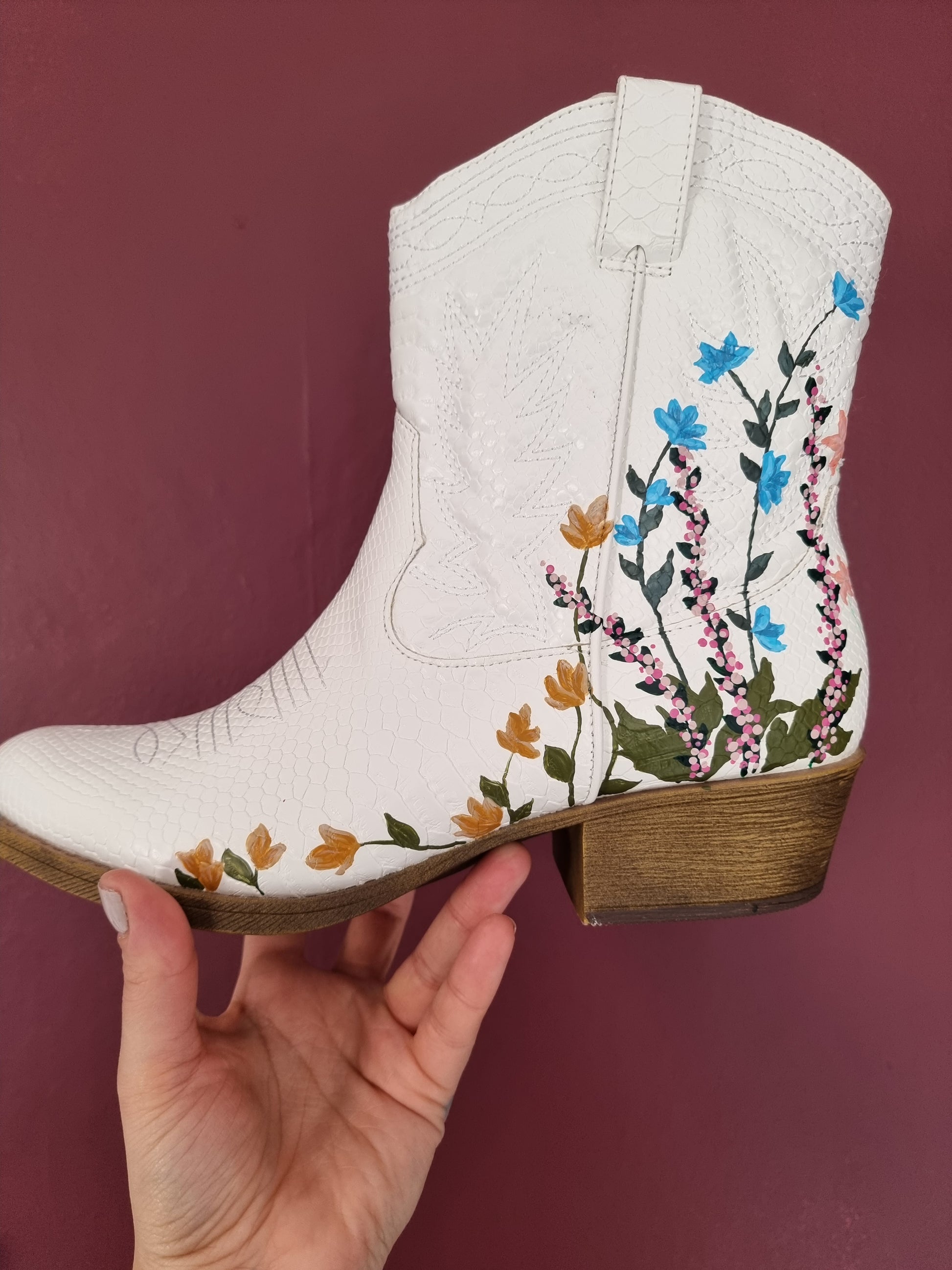 Custom Painted Wedding Shoes – Alexandra Bespoke