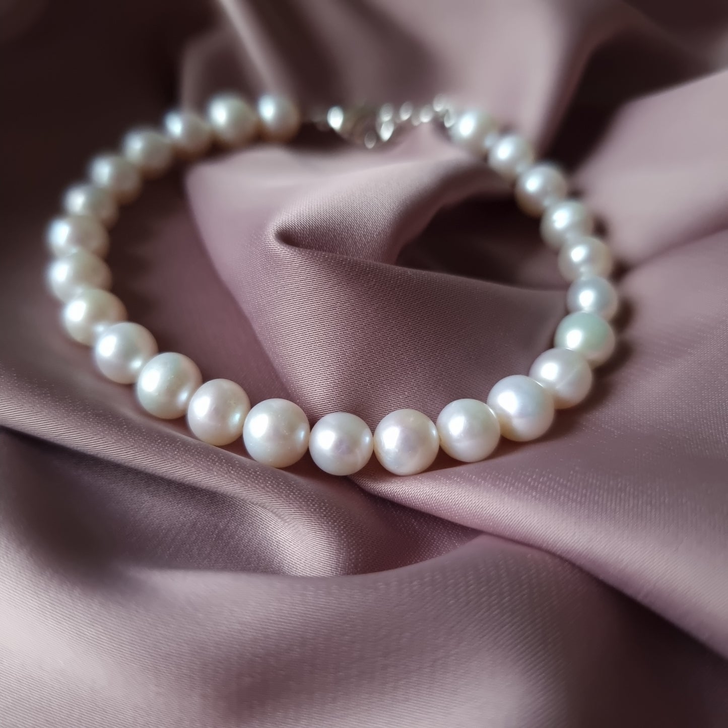 Silver Pearl Bracelet