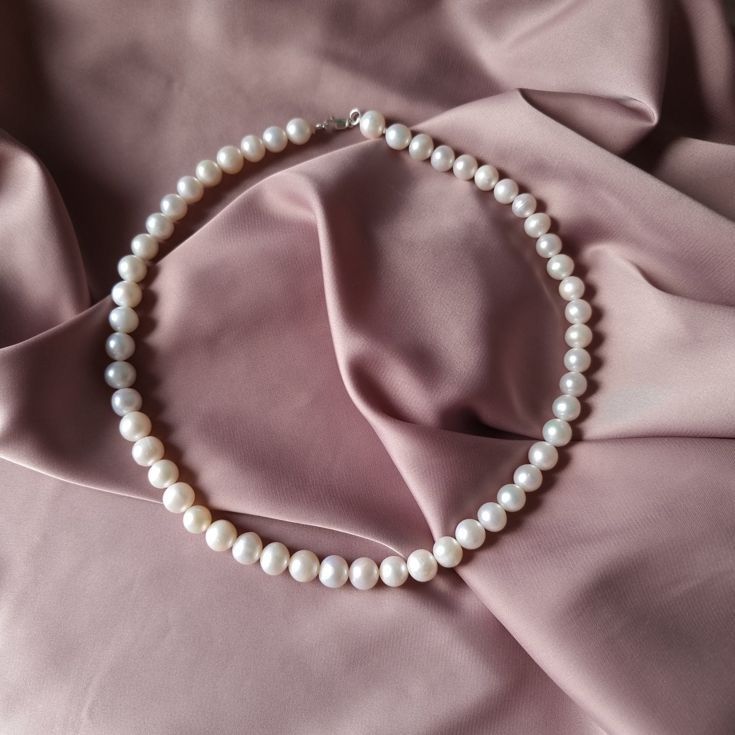 Silver Pearl Necklace