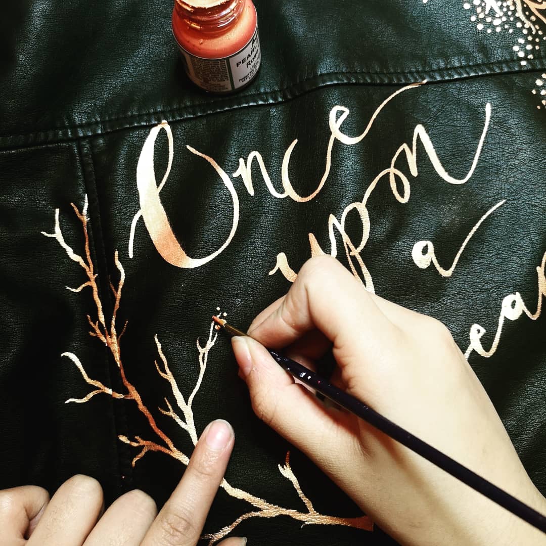 Custom Jacket Painting - Lettering Only