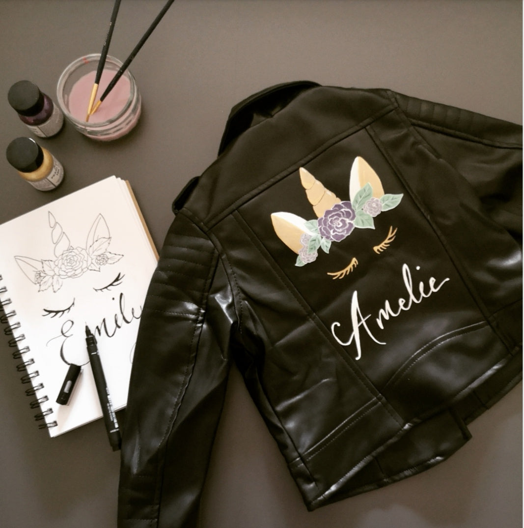 Custom Jacket Painting - Childs Jacket